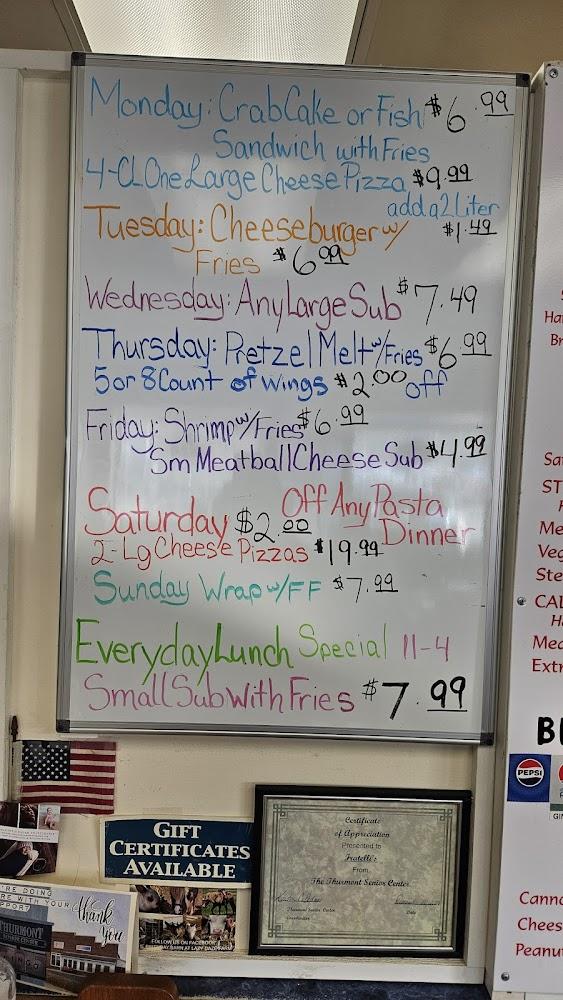 Fratelli's NY Pizza Menu image 4